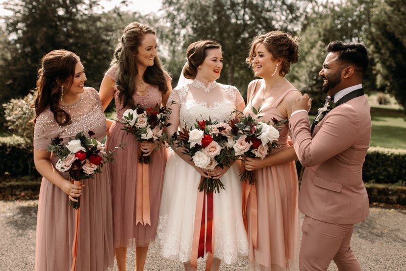 Vintage style 2024 bridesmaids dresses